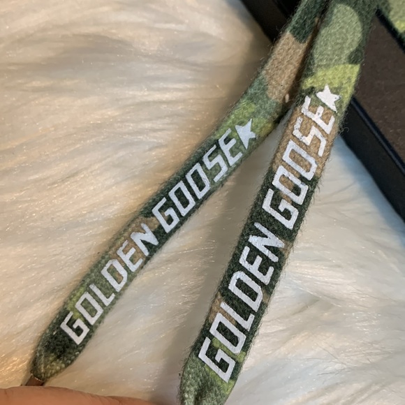 Golden Goose kids camouflage shoe laces 75 cm - Picture 3 of 9
